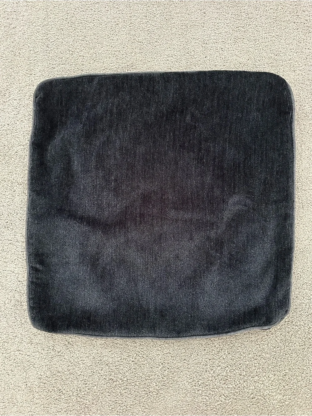 Set of 2 Reversible Decorative Throw Pillow Covers 20 x 20 Grey & Navy